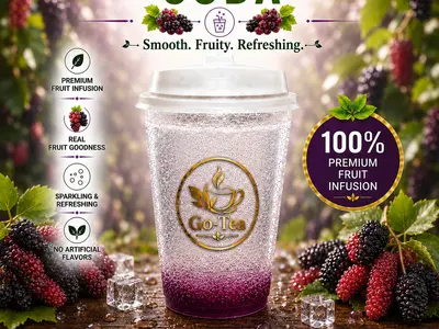 Go-Tea Mulberry Sparkle Soda