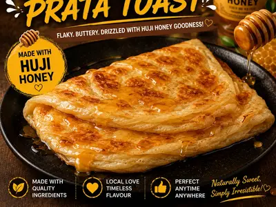 Go-Tea Huji Honey Prata Toast