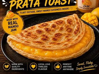 Go-Tea Mango Prata Toast