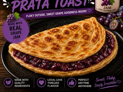 Go-Tea Grape Prata Toast
