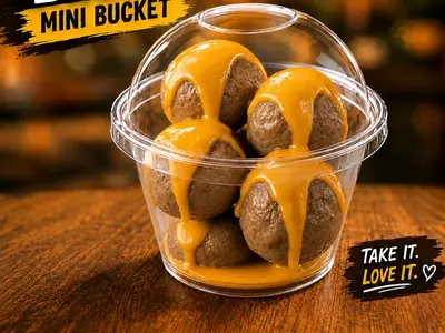 Go-Tea Nacho Cheese Beef Ball Bucket